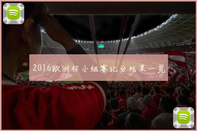 2016欧洲杯小组赛比分结果一览